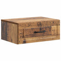 Mobiletto da notte a muro Legno antico 49 x 34,5 x 20 cm