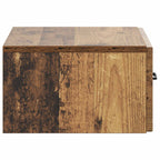 Mobiletto da notte a muro Legno antico 49 x 34,5 x 20 cm