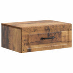 Mobiletto da notte a muro 2 pcs Legno antico 49 x 34,5 x 20 cm