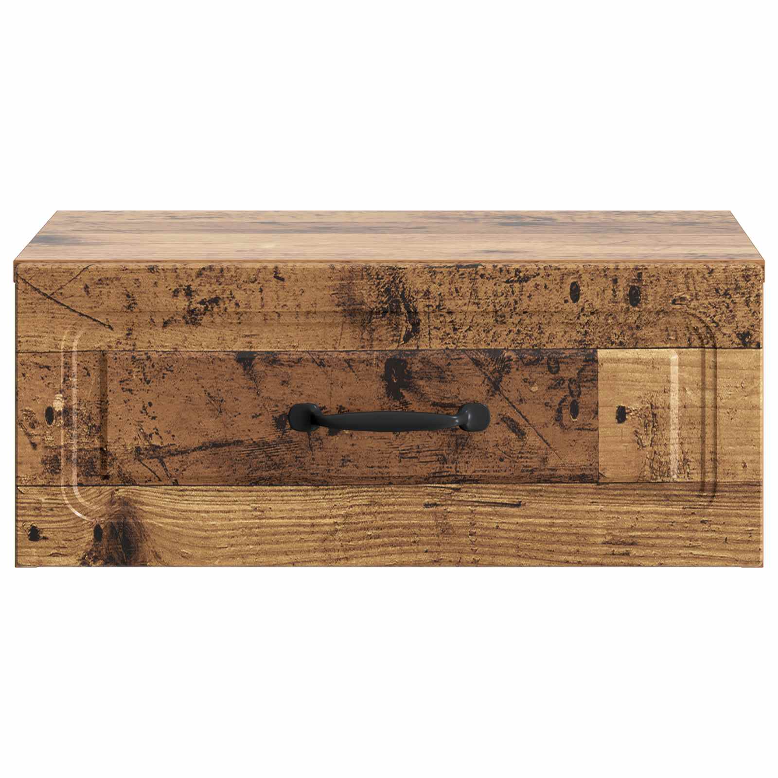 Mobiletto da notte a muro 2 pcs Legno antico 49 x 34,5 x 20 cm