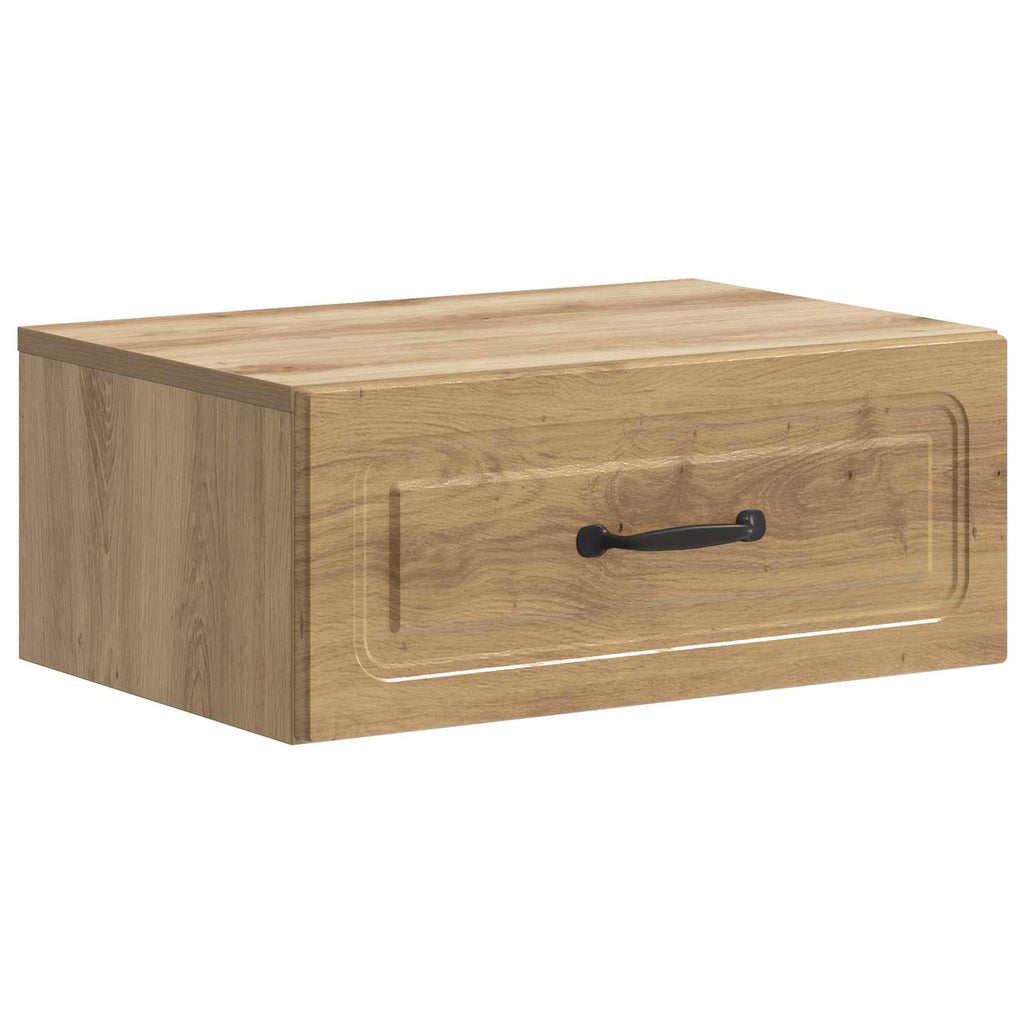Mobiletto da notte a muro Rovere Artigianale 49 x 34,5 x 20 cm