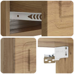 Mobiletto da notte a muro con cassetto 2 pcs Rovere Artigianale
