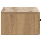 Mobiletto da notte a muro con cassetto 2 pcs Rovere Artigianale