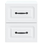 Mobiletto da notte a muro 2 pcs Bianco 34,5 x 33 x 40 cm