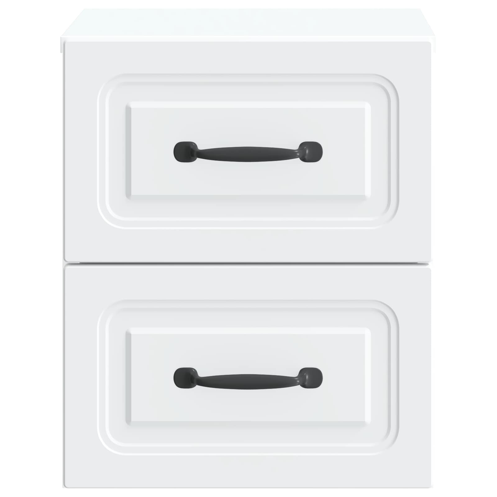 Mobiletto da notte a muro 2 pcs Bianco 34,5 x 33 x 40 cm