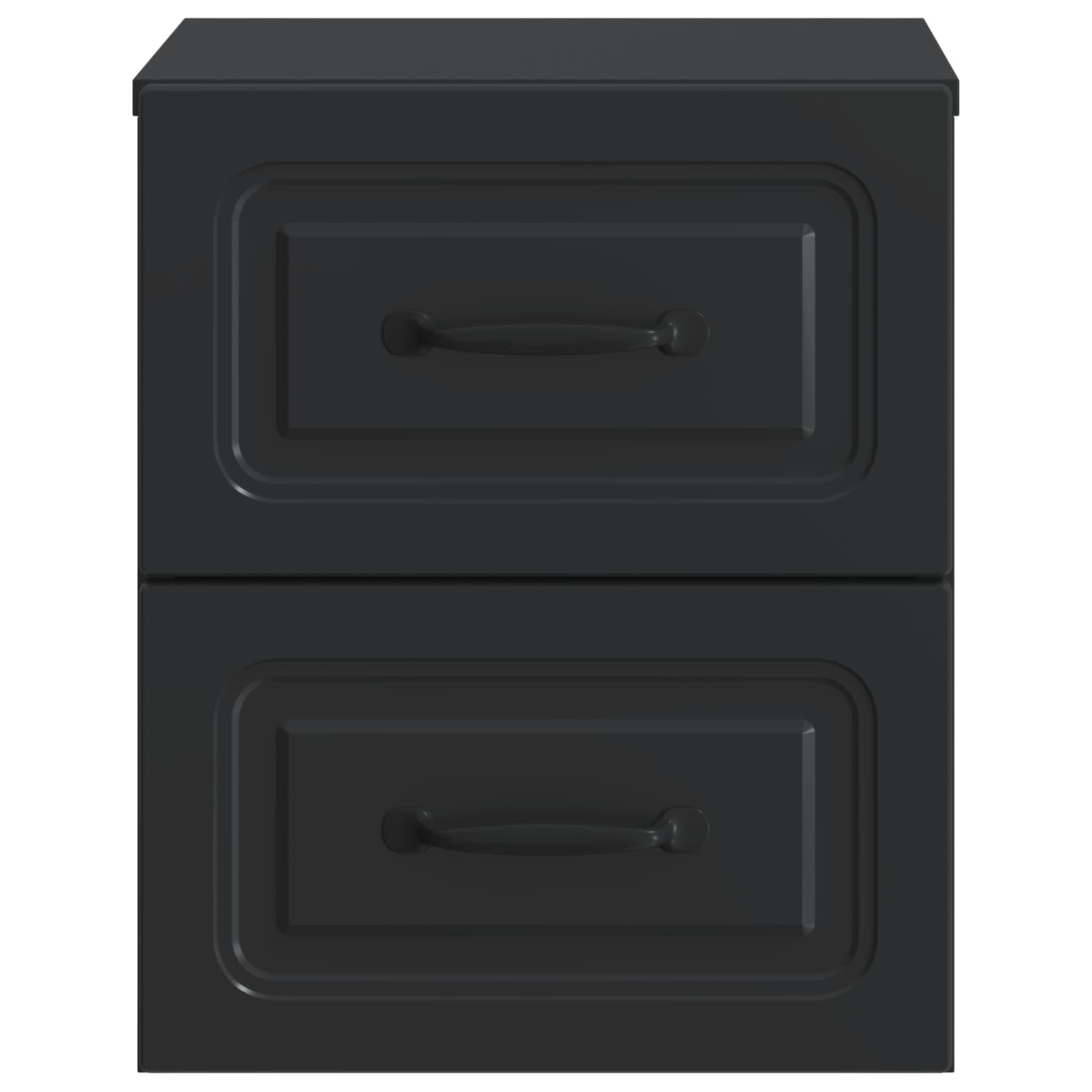 Mobiletto da notte a muro 2 pcs Nero 34,5 x 33 x 40 cm