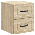 Mobiletto da notte a muro Rovere Sonoma 34,5 x 33 x 40 cm