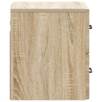 Mobiletto da notte a muro Rovere Sonoma 34,5 x 33 x 40 cm