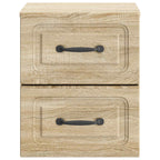 Mobiletto da notte a muro 2 pcs Rovere Sonoma 34,5 x 33 x 40 cm