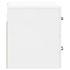 Mobiletto da notte a muro 2 pcs Bianco Lucido 34,5 x 33 x 40 cm