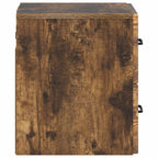 Mobiletto da notte a muro Rovere Fumo 34,5 x 33 x 40 cm