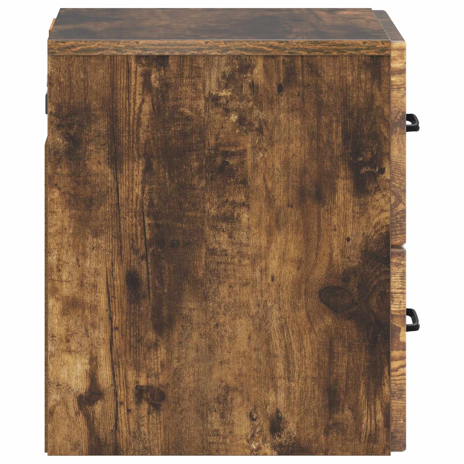Mobiletto da notte a muro Rovere Fumo 34,5 x 33 x 40 cm