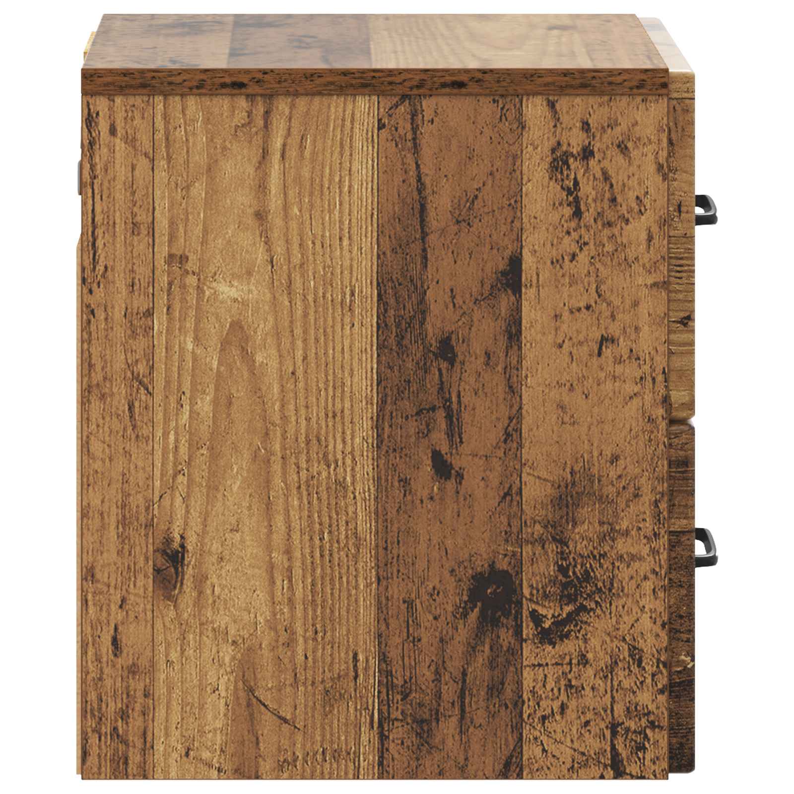 Mobiletto da notte a muro 2 pcs Legno antico 34,5 x 33 x 40 cm
