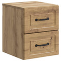 Mobiletto da notte a muro Rovere Artigianale 34,5 x 33 x 40 cm