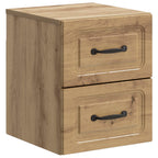 Mobiletto da notte a muro Rovere Artigianale 34,5 x 33 x 40 cm