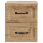 Mobiletto da notte a muro con cassetto 2 pcs Rovere Artigianale