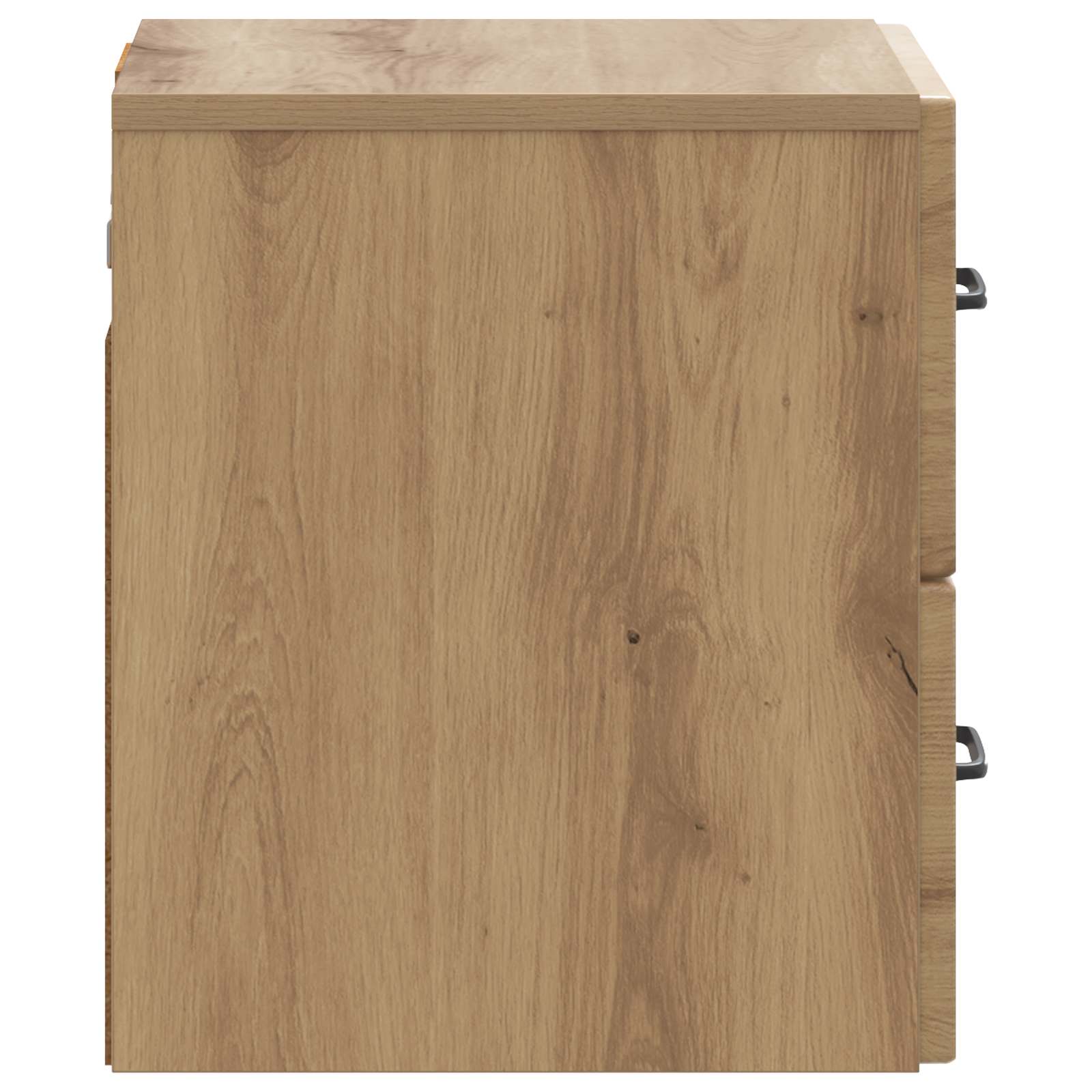 Mobiletto da notte a muro con cassetto 2 pcs Rovere Artigianale