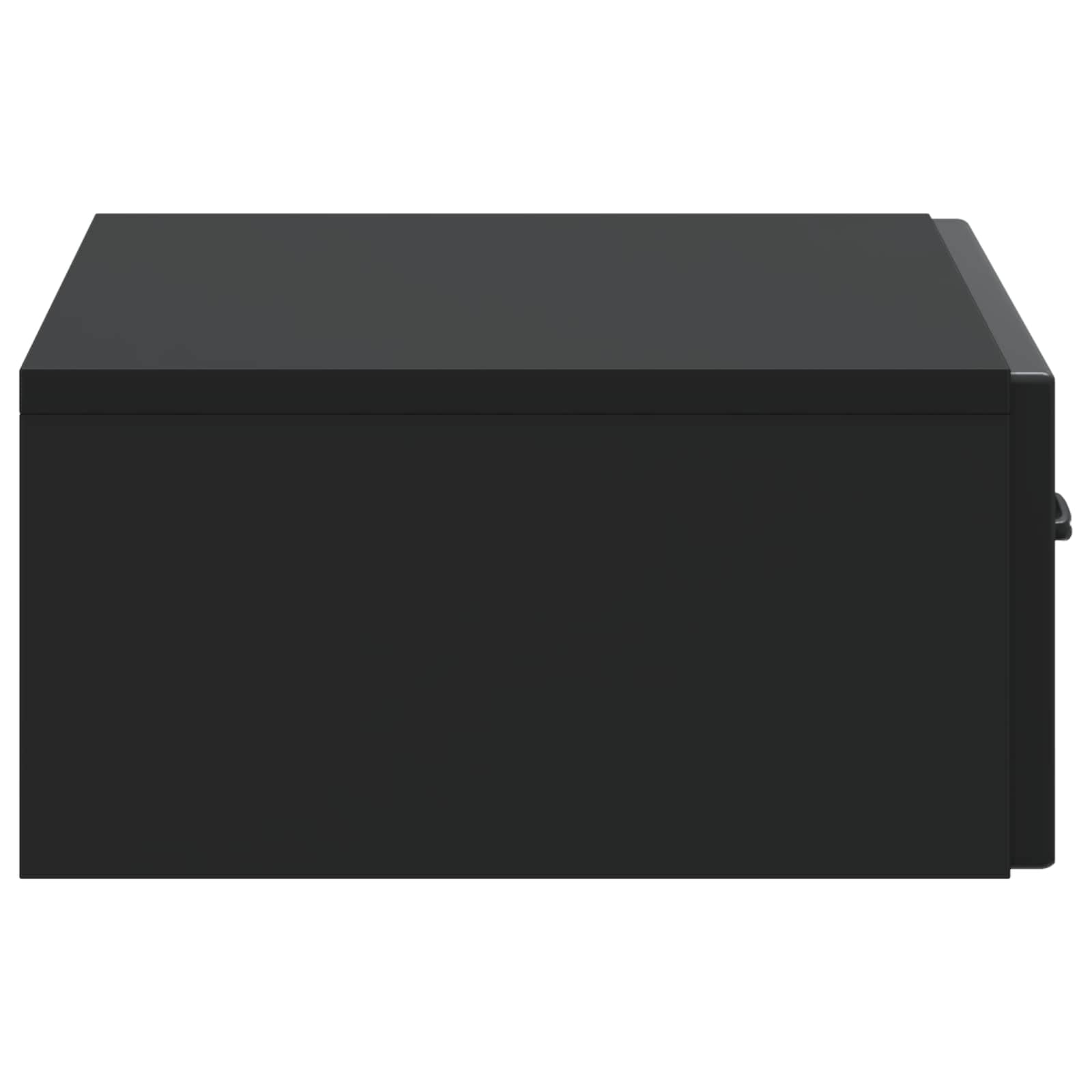 Tavolino da Parete Laterale Nero 59 x 34,5 x 17 cm