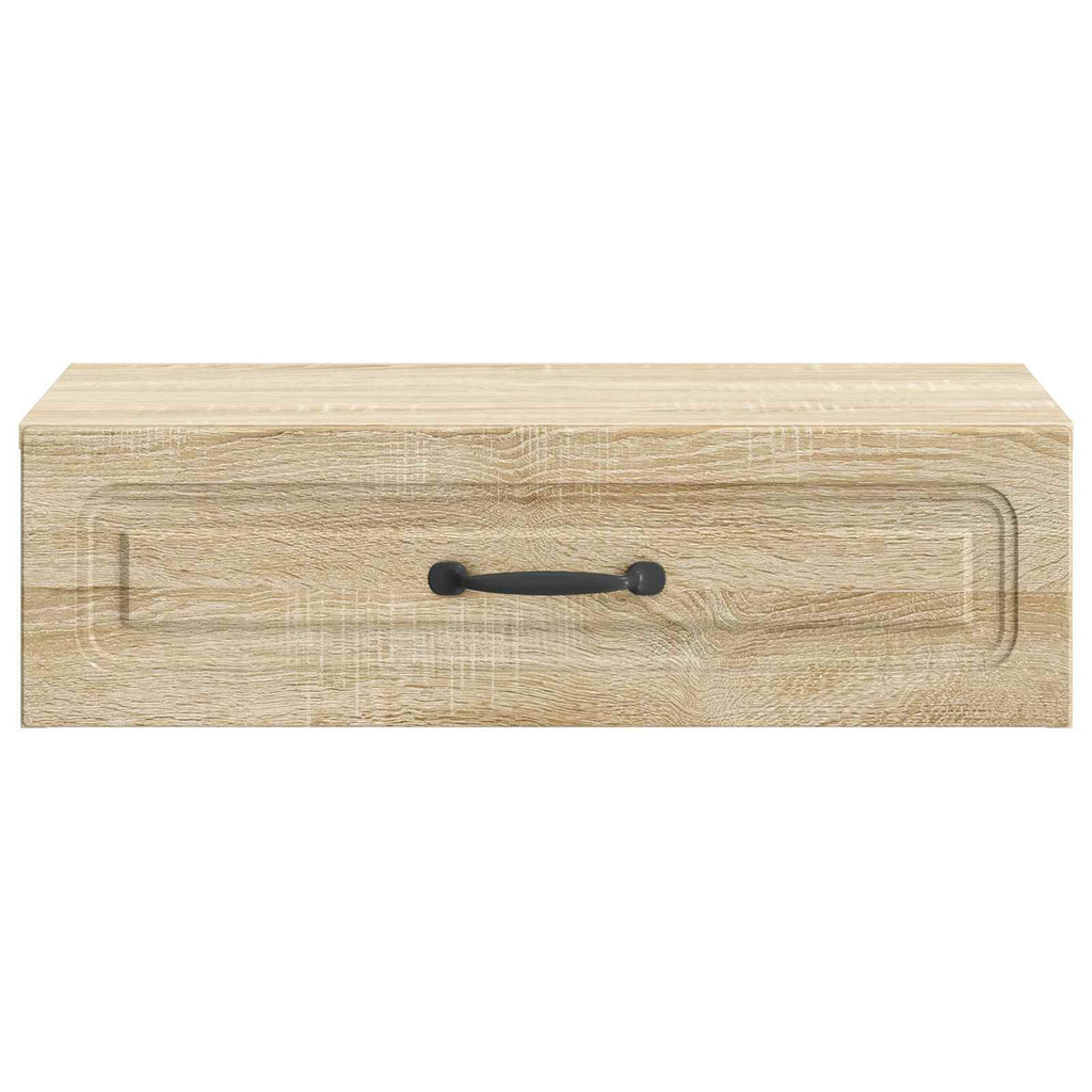 Tavolino da Parete Laterale Rovere Sonoma 59 x 34,5 x 17 cm