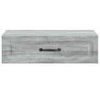 Tavolino da Parete Laterale Grigio Sonoma 59 x 34,5 x 17 cm