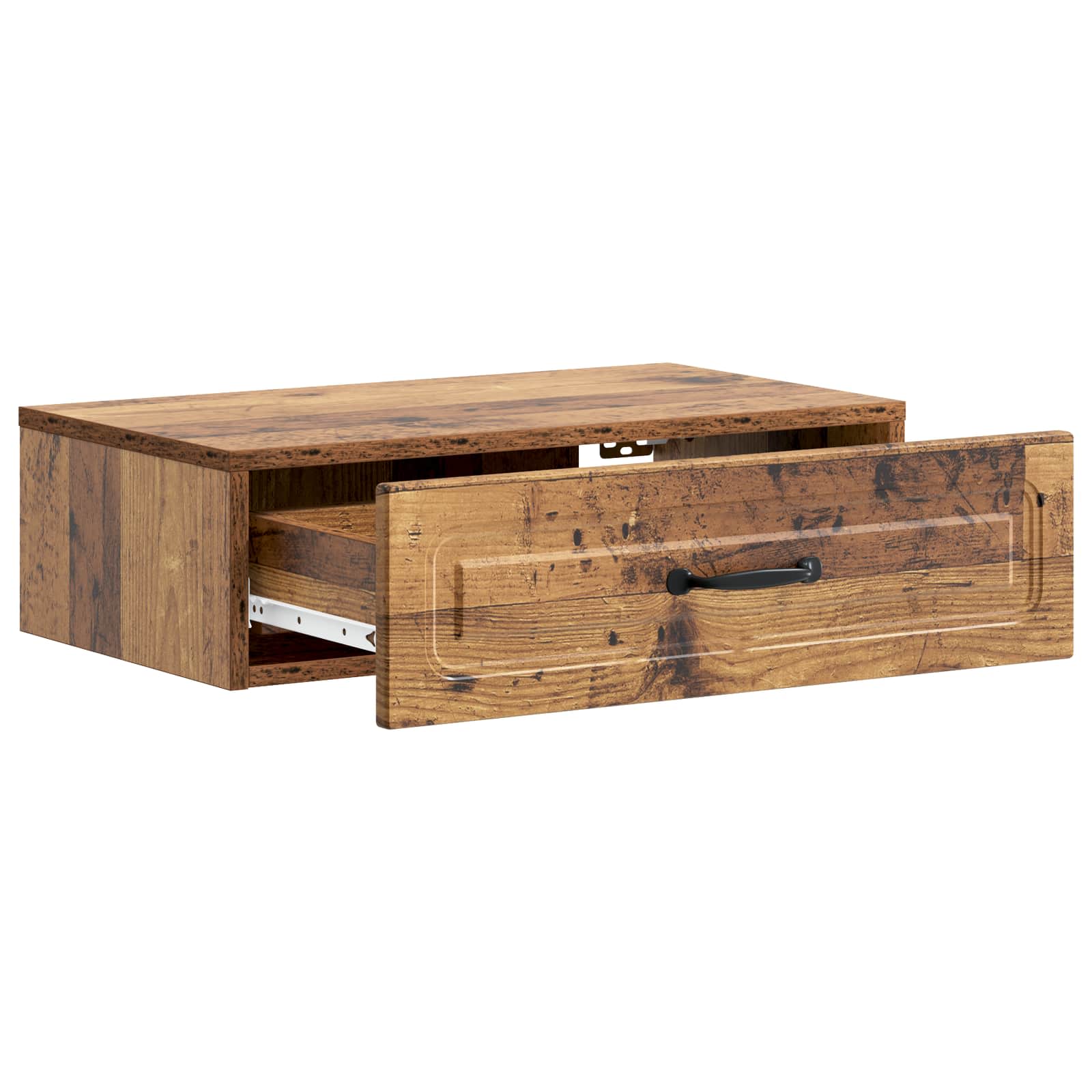 Tavolino da Parete Laterale Legno antico 59 x 34,5 x 17 cm
