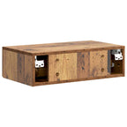 Tavolino da Parete Laterale Legno antico 59 x 34,5 x 17 cm