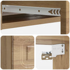 Tavolino da Parete Laterale Rovere Artigianale
