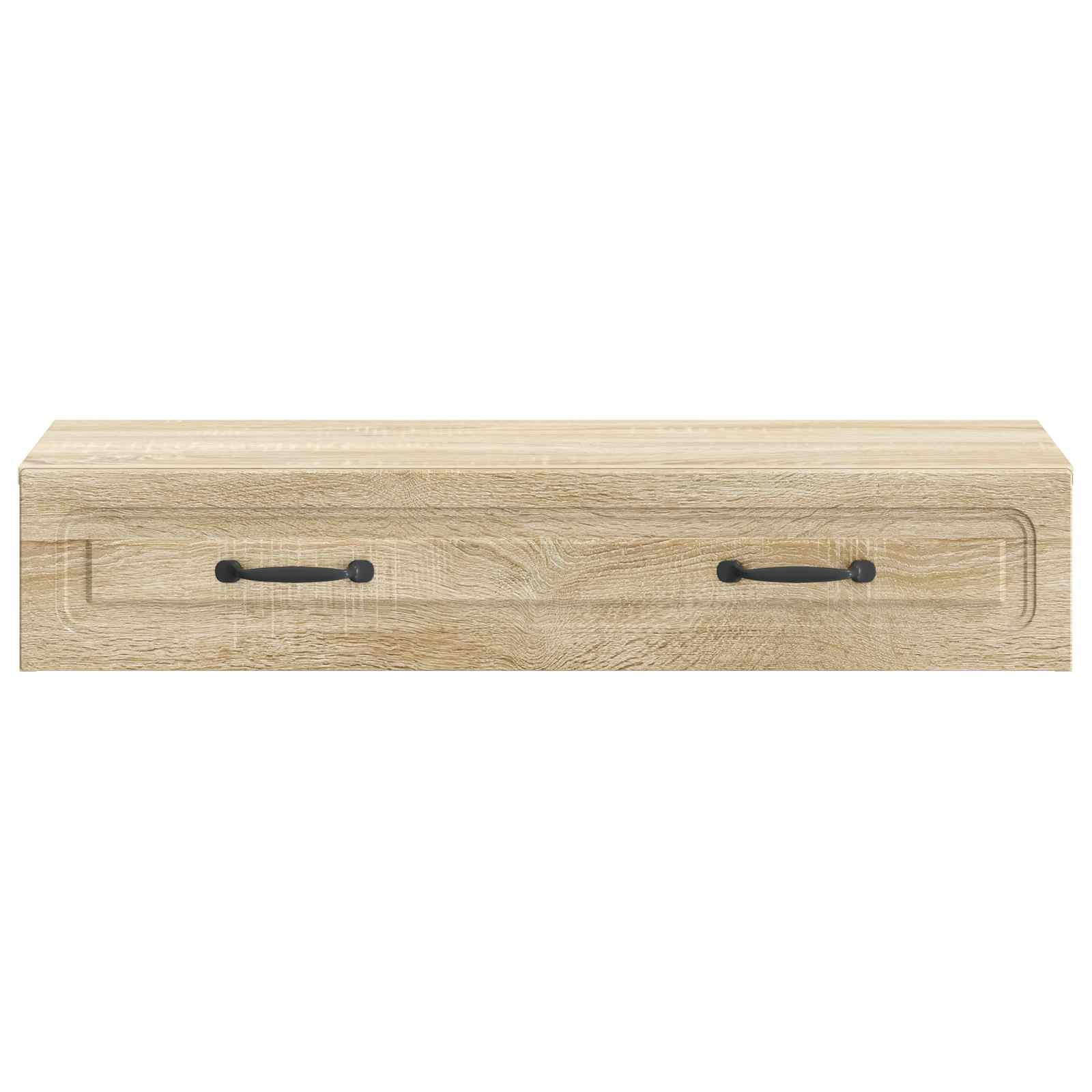 Tavolino da Parete Laterale Rovere Sonoma 87,5 x 34,5 x 17 cm