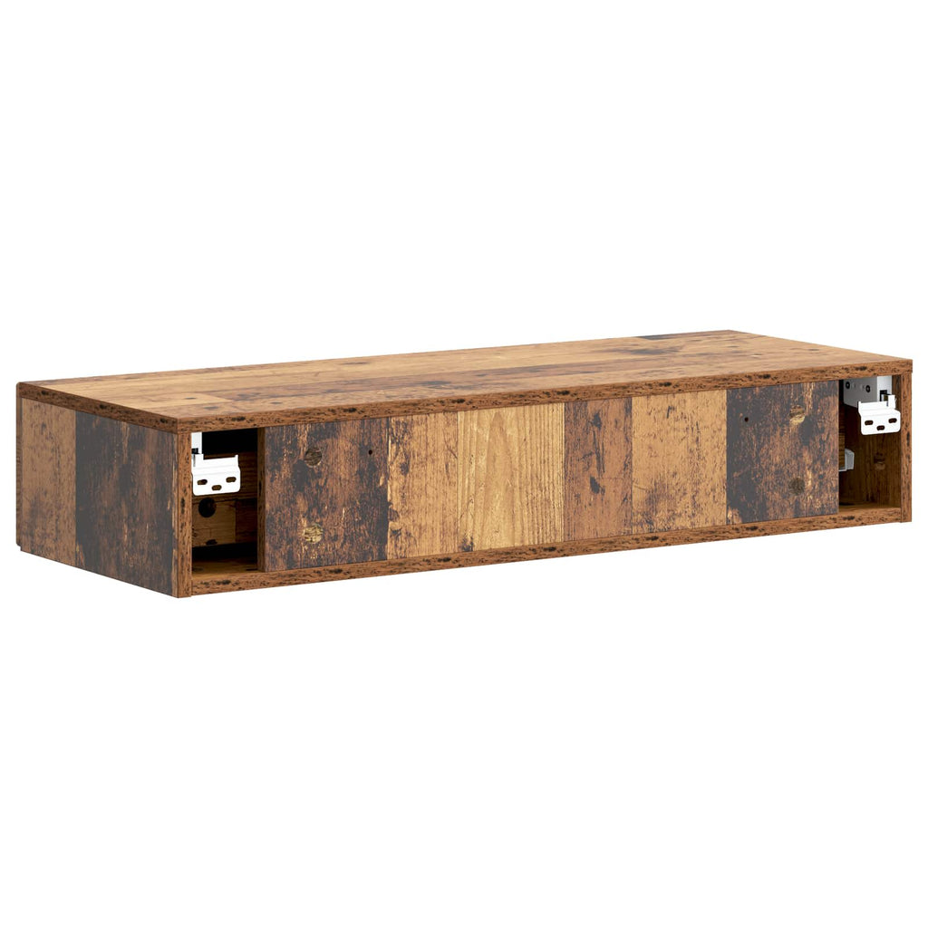 Tavolino da Parete Laterale Legno antico 87,5 x 34,5 x 17 cm