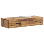 Tavolino da Parete Laterale Legno antico 87,5 x 34,5 x 17 cm