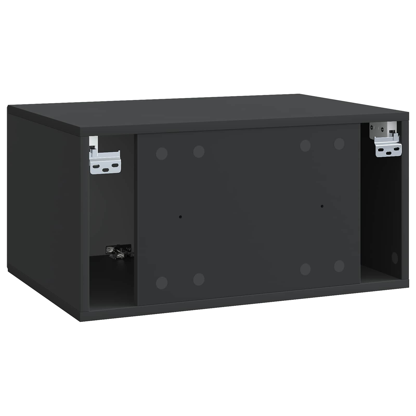Mobile Porta TV da Muro Nero 59,5 x 41 x 30 cm