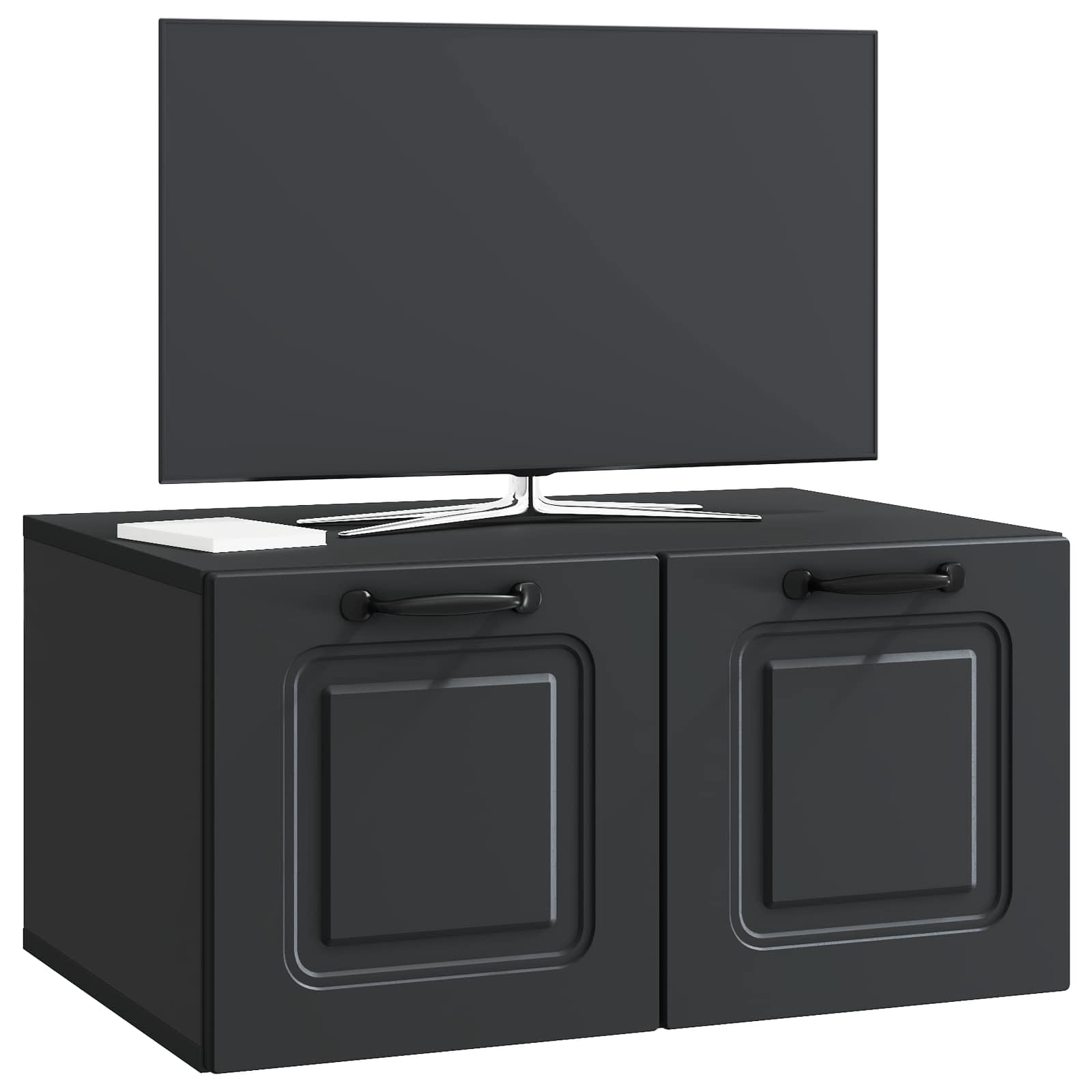 Mobile Porta TV da Muro Nero 59,5 x 41 x 30 cm