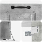 Mobile Porta TV da Muro Grigio Cemento 59,5 x 41 x 30 cm