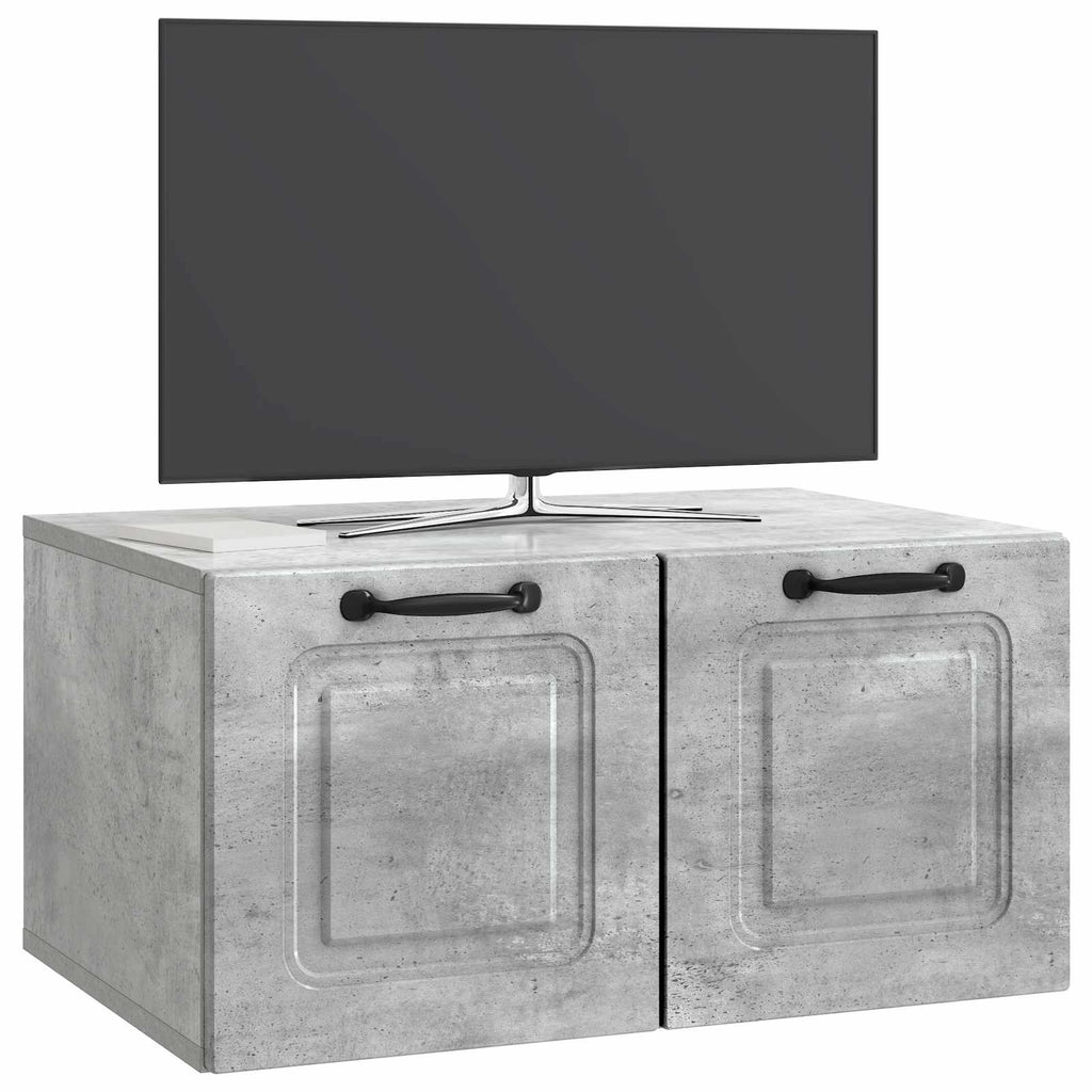 Mobile Porta TV da Muro Grigio Cemento 59,5 x 41 x 30 cm