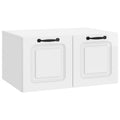 Mobile Porta TV da Muro Bianco Lucido 59,5 x 41 x 30 cm