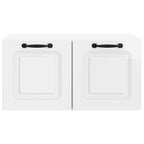Mobile Porta TV da Muro Bianco Lucido 59,5 x 41 x 30 cm