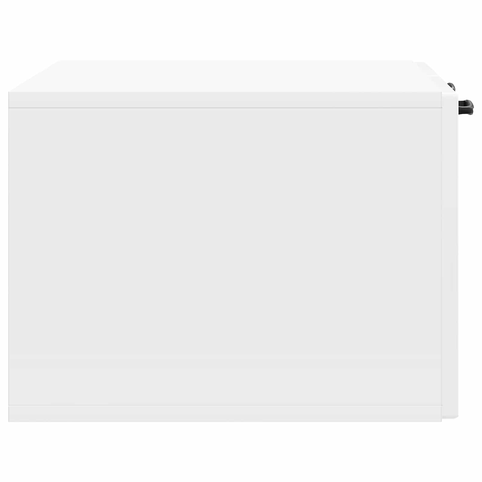 Mobile Porta TV da Muro Bianco Lucido 59,5 x 41 x 30 cm