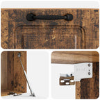 Mobile Porta TV da Muro Legno antico 59,5 x 41 x 30 cm