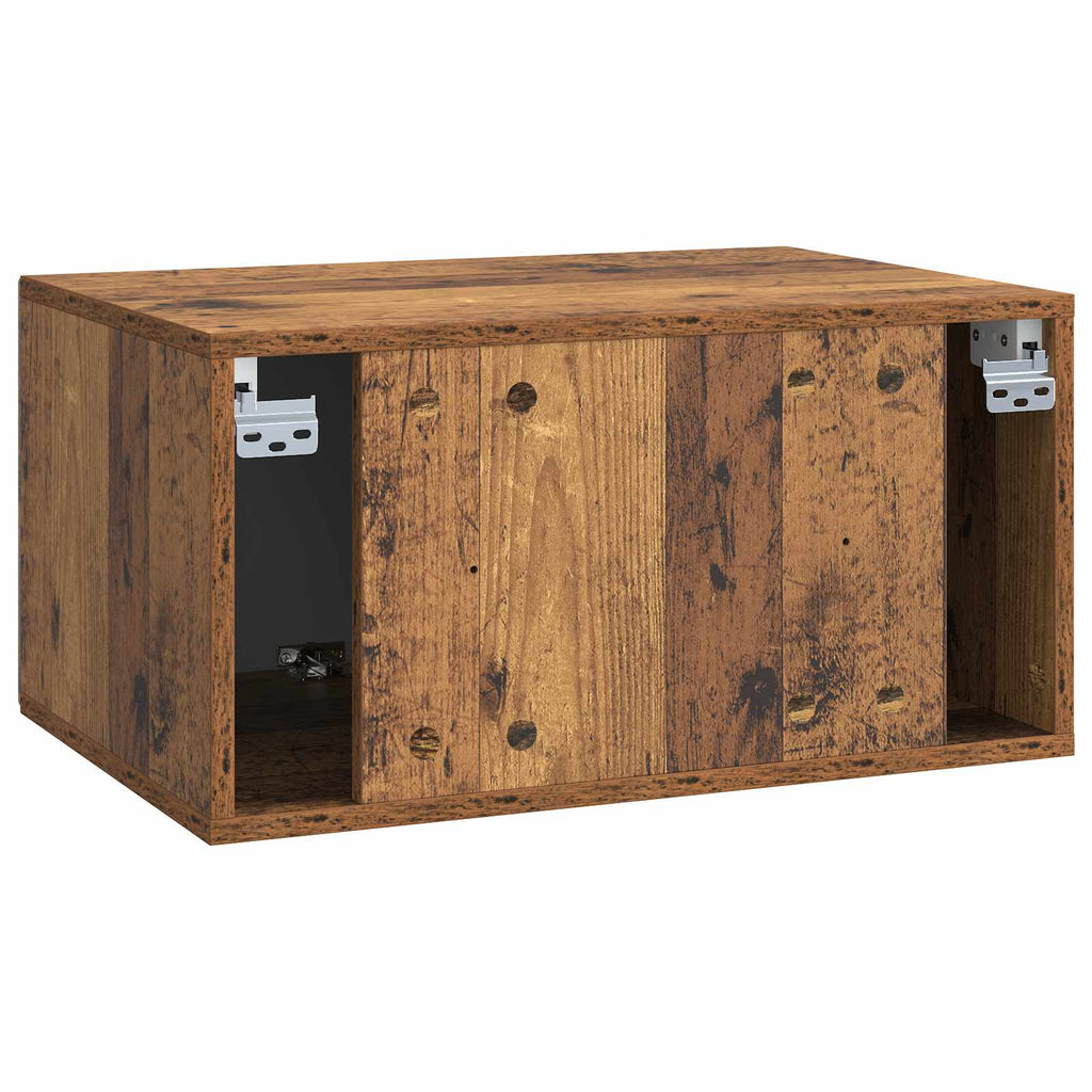 Mobile Porta TV da Muro Legno antico 59,5 x 41 x 30 cm