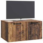 Mobile Porta TV da Muro Legno antico 59,5 x 41 x 30 cm