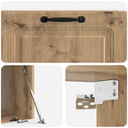 Mobile Porta TV da Muro Rovere Artigianale 59,5 x 41 x 30 cm