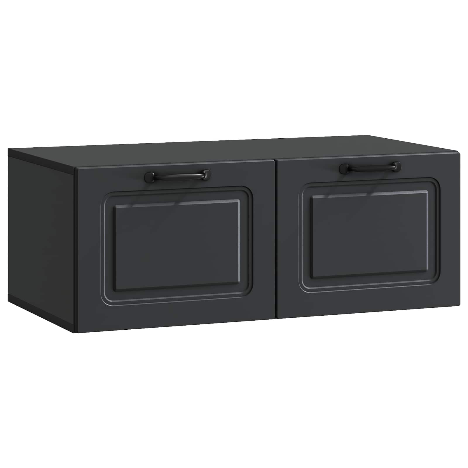 Mobile Porta TV da Muro Nero 78,5 x 41 x 30 cm