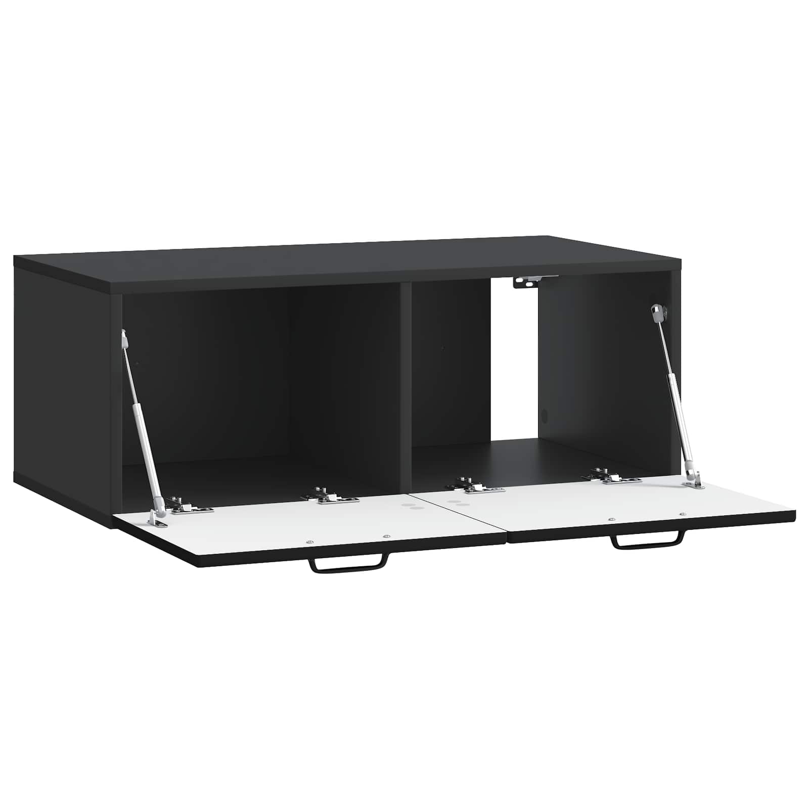 Mobile Porta TV da Muro Nero 78,5 x 41 x 30 cm