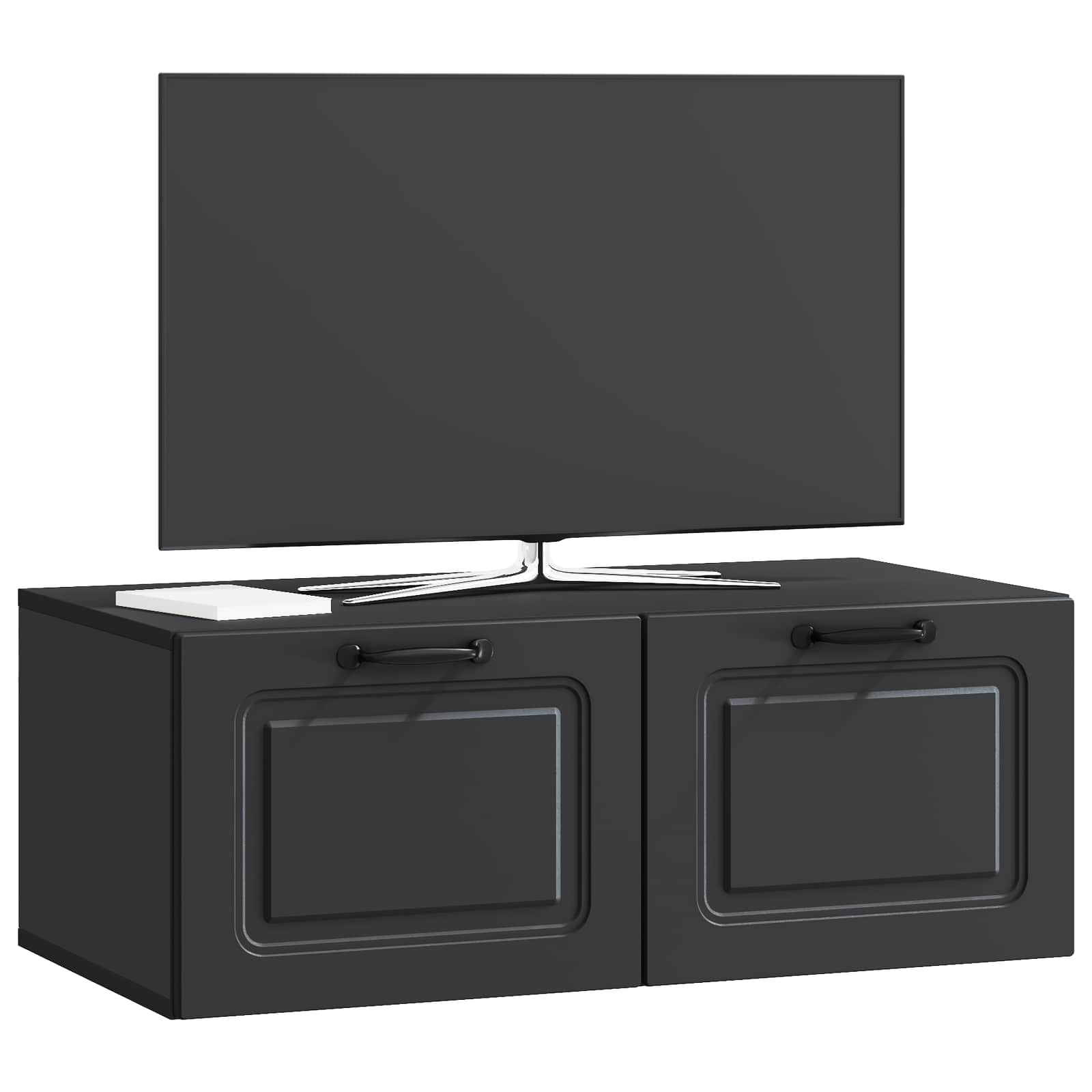 Mobile Porta TV da Muro Nero 78,5 x 41 x 30 cm