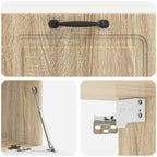 Mobile Porta TV da Muro Rovere Sonoma 78,5 x 41 x 30 cm