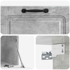 Mobile Porta TV da Muro Grigio Cemento 78,5 x 41 x 30 cm
