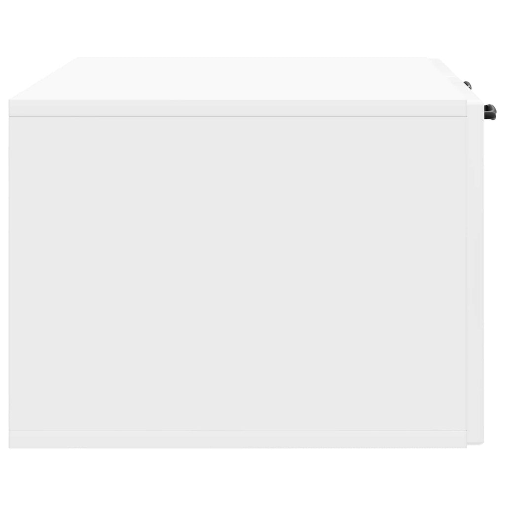 Mobile Porta TV da Muro Bianco Lucido 78,5 x 41 x 30 cm