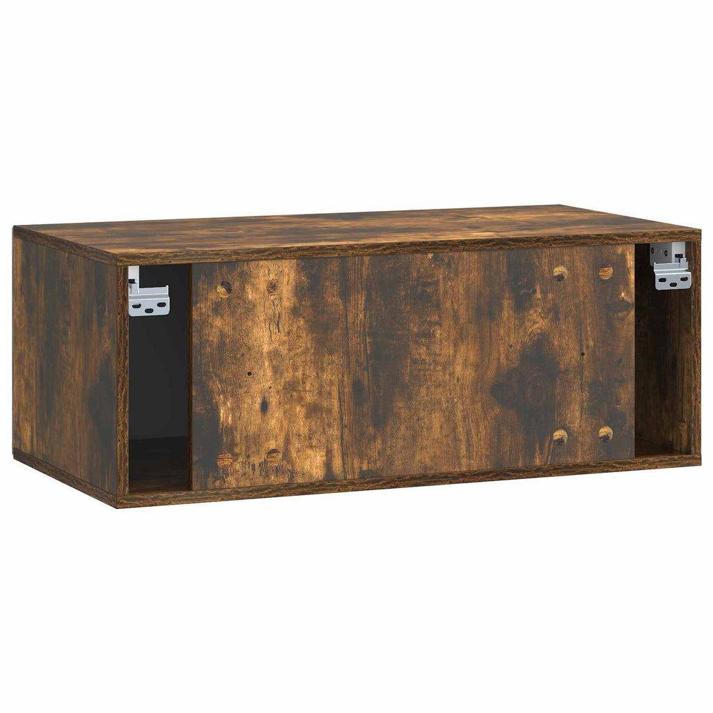 Mobile Porta TV da Muro Rovere Fumo 78,5 x 41 x 30 cm