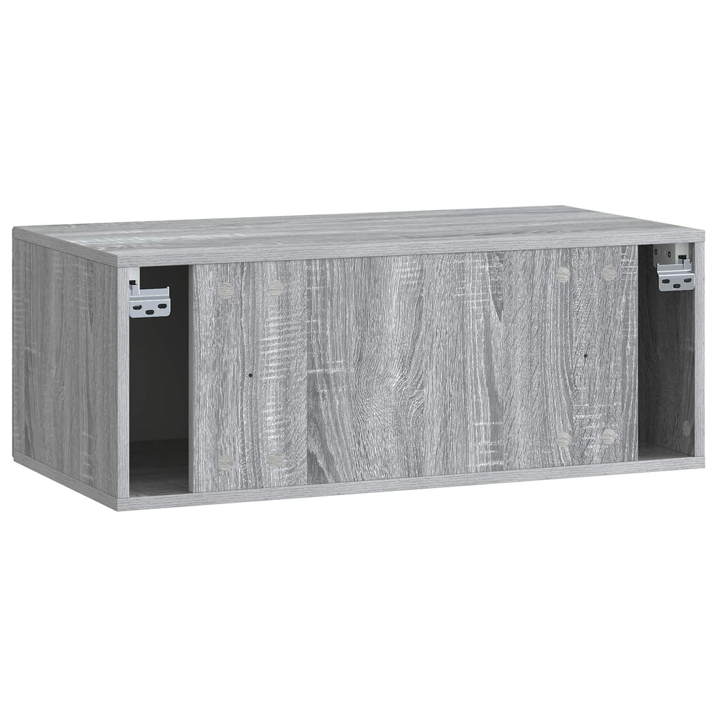 Mobile Porta TV da Muro Grigio Sonoma 78,5 x 41 x 30 cm