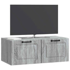 Mobile Porta TV da Muro Grigio Sonoma 78,5 x 41 x 30 cm